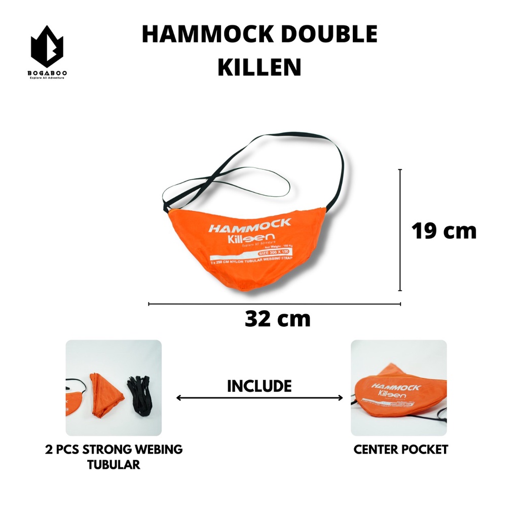 Hammock Double Killeen  300x150 Ayunan Gantung Dewasa Hamock Double Killeen Full Bartex