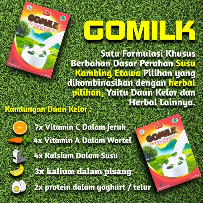 

GOMILK, Susu Kambing Etawa + Herbal.