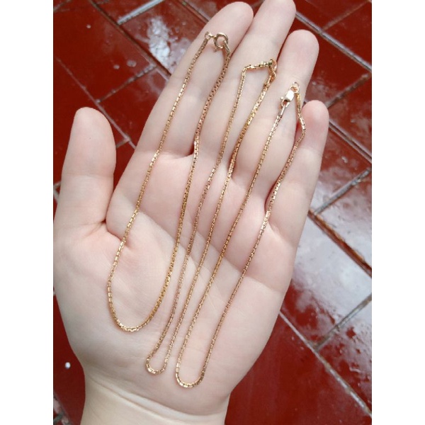 gelang kaki itali santa + 1bel / gelang kaki perak asli silver 925 lapis emas/ gelang kaki fashion