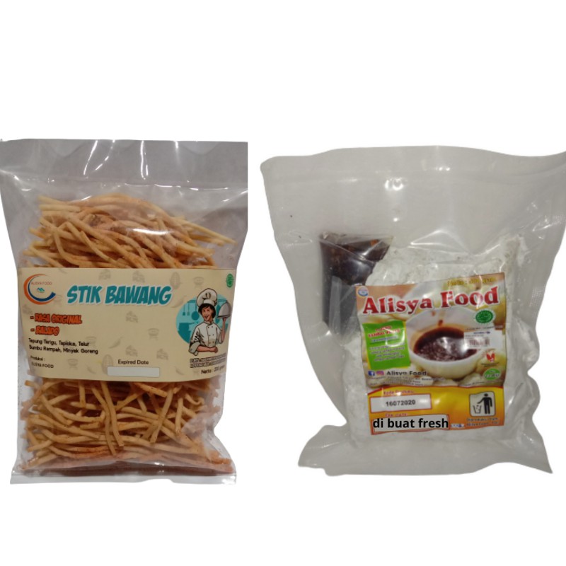 Alisya Food Cireng bumbu rujak + Stik Bawang  (WAJIB DUS PACKING)