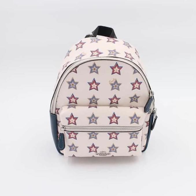 Pengiriman Cepat Tas Ransel Coach Original / Mini Charlie Backpack Star MURAH
