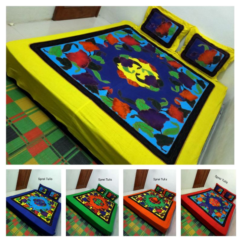 SPREI BATIK TULIS HALUS KATUN SUPER BATIK ASLI PEKALONGAN UKURAN 180x200 BATIK TERBARU