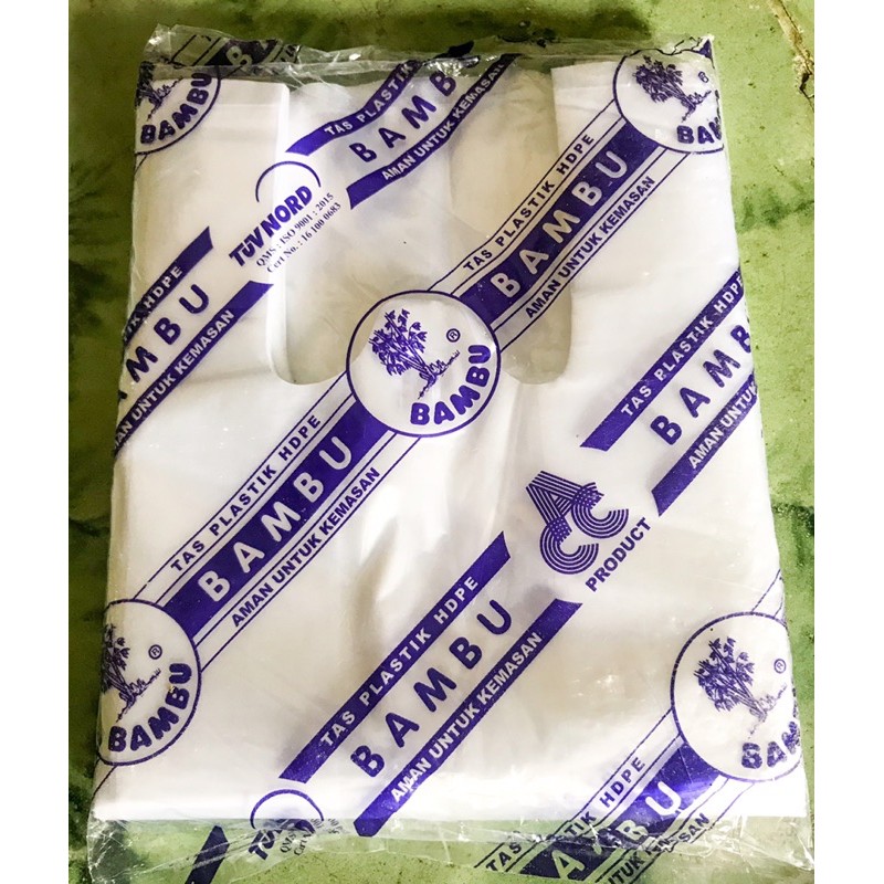 Kantong plastik hdpe bambu isi 100pcs / Plastik bambu kecil murah solo / KANTONG PLASTIK BAMBU MURAH