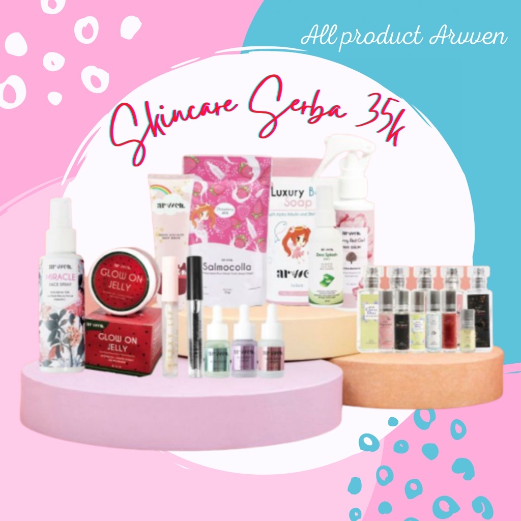 ARVVEN ARVEN ARWEN KOSMETIK LIP SERUM HAIR SERUM MOISTURIZER WHITENING MULBERRY ACNE ANTI JERAWAT DE