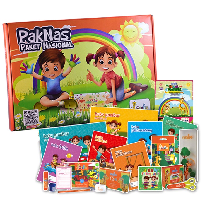 

(TERLARIS) Grafie Stationery Package 19 Item (Alat Tulis & Pembelajaran TK/PAUD)