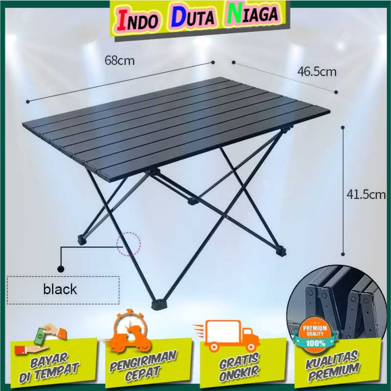 IDN MY HOME - Olevo Meja Lipat Piknik Foldable Aluminium 68x46.5x41.5cm - 8826