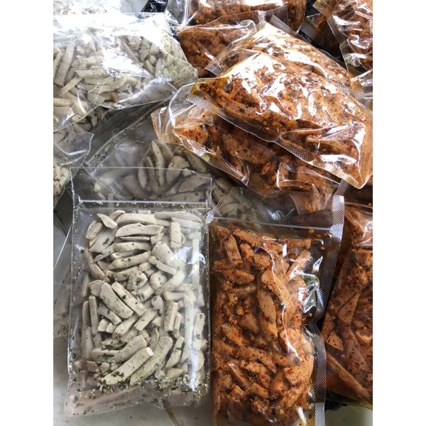 

Basreng stik / Koin Bumbu Basah Daun jeruk/Basreng Pedas dan Ori 100 gram