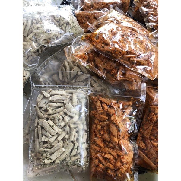 

Basreng stik / Koin Bumbu Basah Daun jeruk/Basreng Pedas dan Ori 100 gram