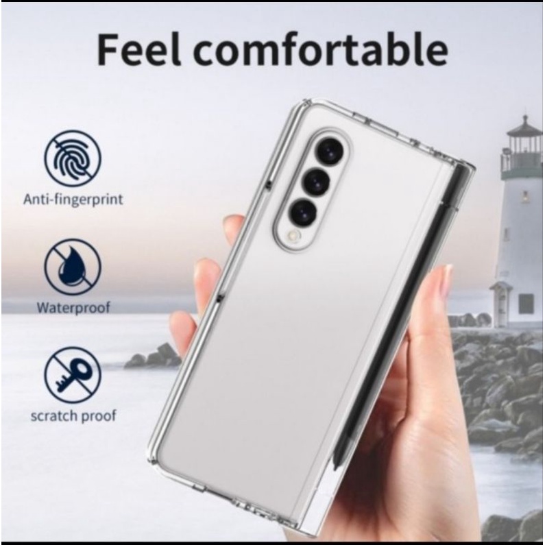 Samsung Z FOLD 4 5G hard case dengan slot stylus dan pelindung engsel