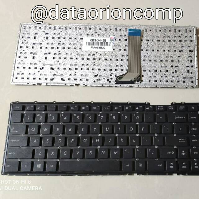 Keyboard Asus A442 A442U X442 X442U A442UF A442UQ A442UR A441UV Hitam di kirim instan