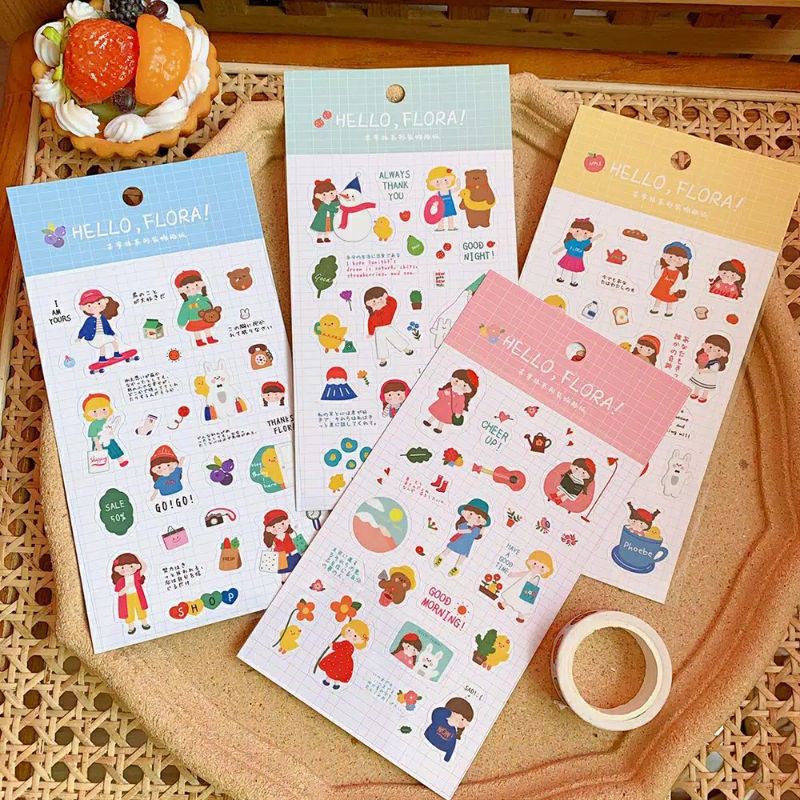 

Hello Flora Deco Bujo Sticker Set