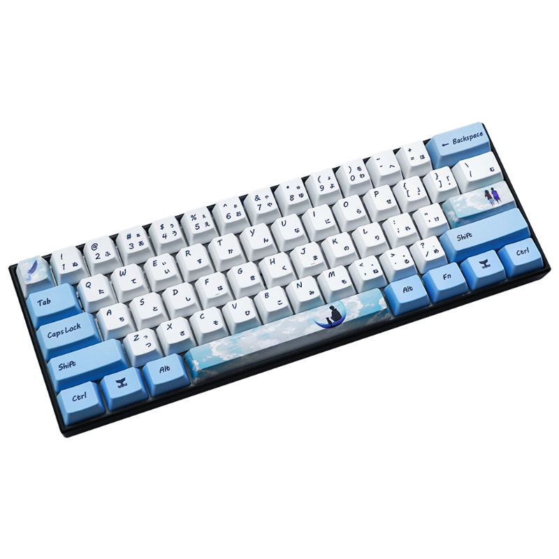 Btsg73 Untuk Key Dye Sublimation Keyboard Keycap PBT OEM Profil Keycap Untuk GH60 GK61