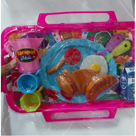 mainan masak masakan nampan tamu lengkap - NAMPAN TAMU BESAR