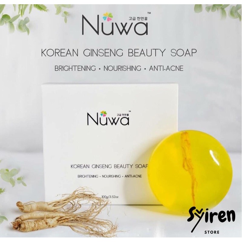 NUWA KOREAN GINSENG AND 24K GOLD BEAUTY SOAP READY STOCK ORIGINAL