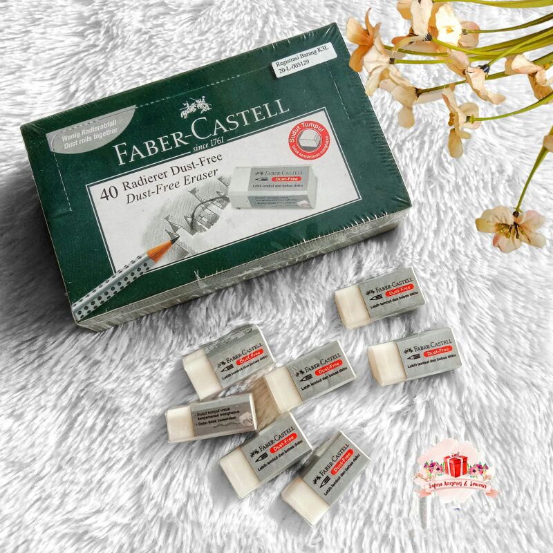 

penghapus setip erase faber-castell putih original