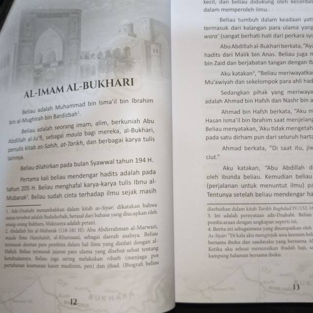 Biografi Singkat Imam Bukhari Muslim Abu Dawud Tirmidzi Nasa'i Ibnu Majah Darimi