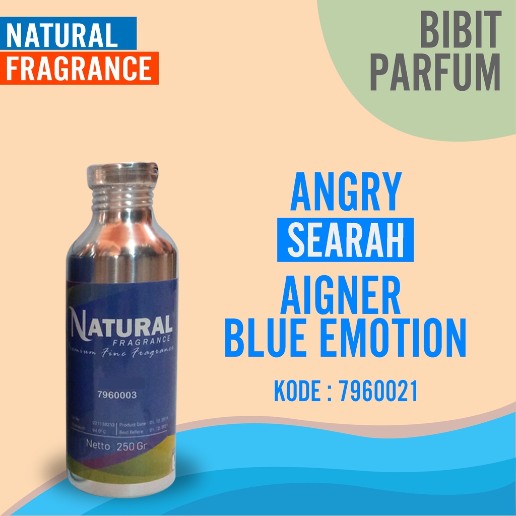 BIBIT PARFUM MURNI AIGNER BLUE EMOTION - ANGRY NATURAL FRAGRANCE 100ML