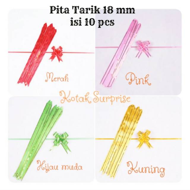 

Pita Tarik List Emas 18mm isi 10 pcs