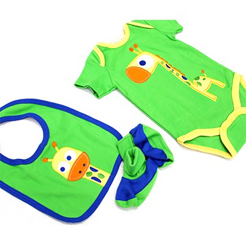 NB 5in1 Baby Clothing Set - Giraffe
