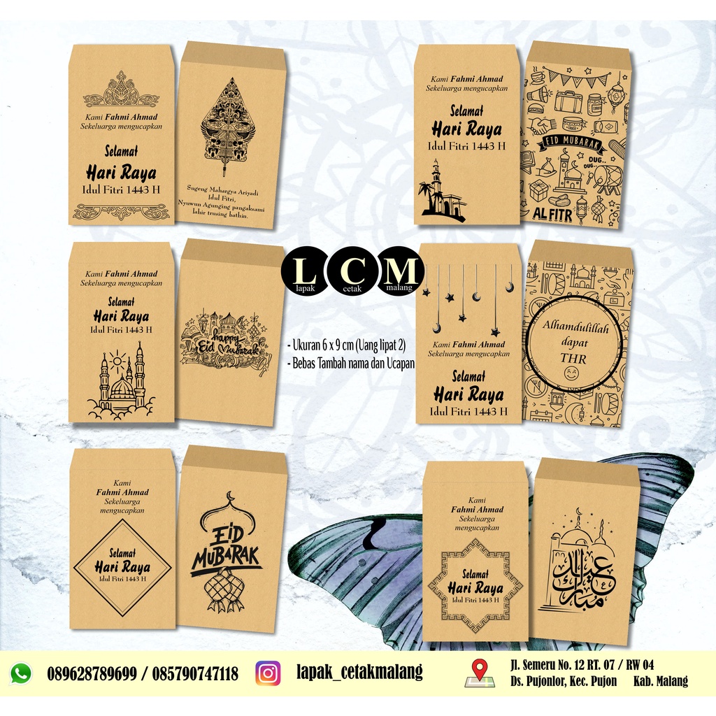 

Amplop lebaran custom bahan kraft