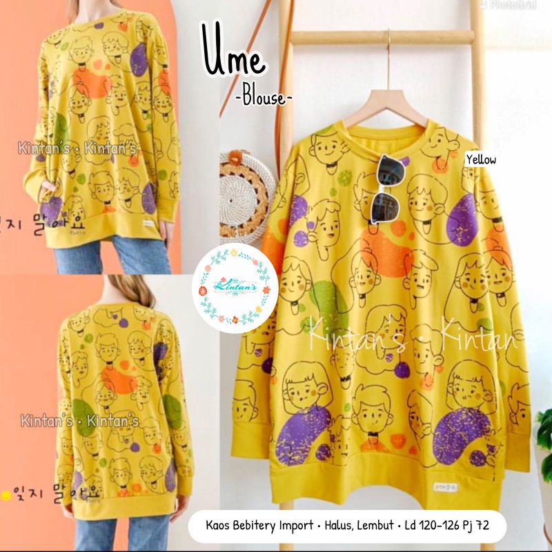 Ume blouse by kintans / Blouse muslimah halus adem