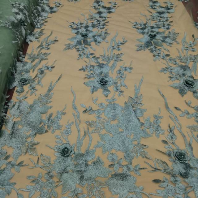 Bahan Kain Kebaya Tile 3d Murah Per Setengah Meter Shopee Indonesia