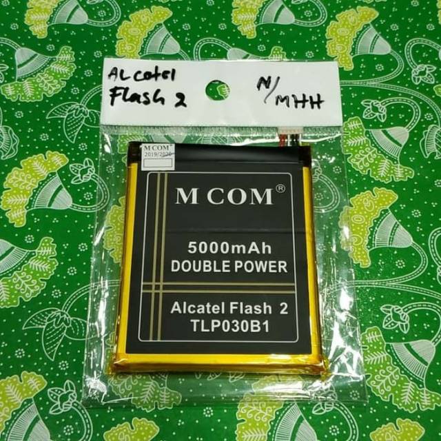 baterai alcatel flash 2 TLP030B1 double power dan ORIGINAL battery battle batt