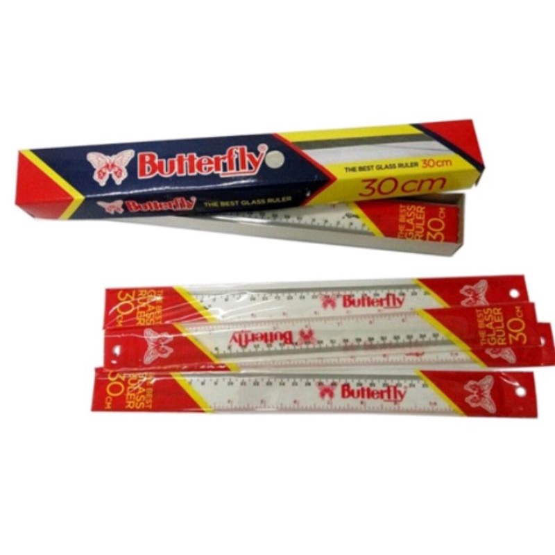 

Penggaris Butterfly 30cm (1 pack isi 12 pcs)