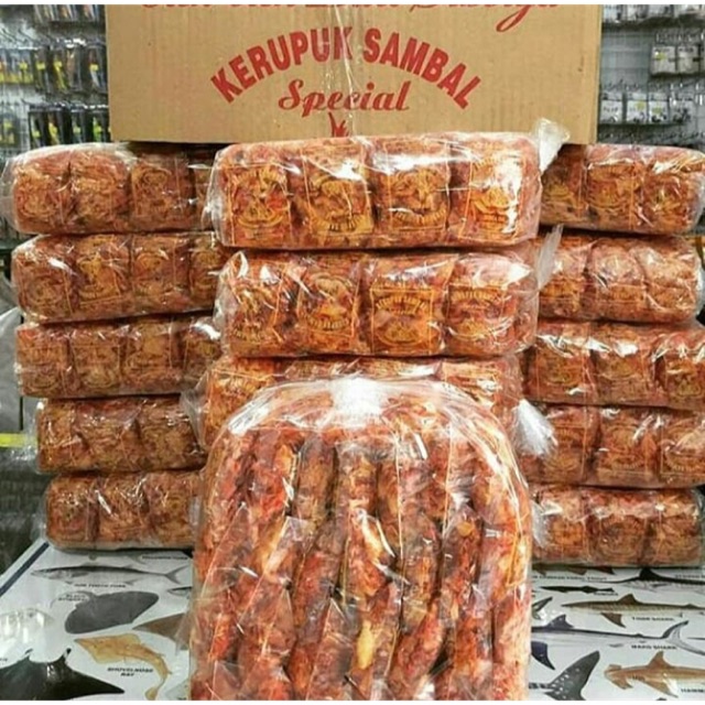 

Kerupuk isi 30 pcs keripik kripik sambal pedas sibolga