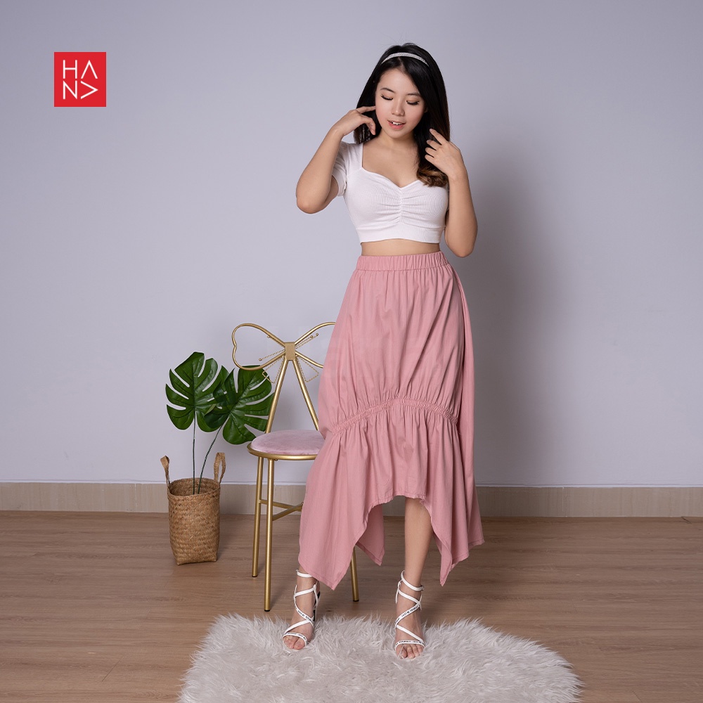HanaFashion - Rexy Midi Skirt Rok Wanita Korean Look - SK034-7