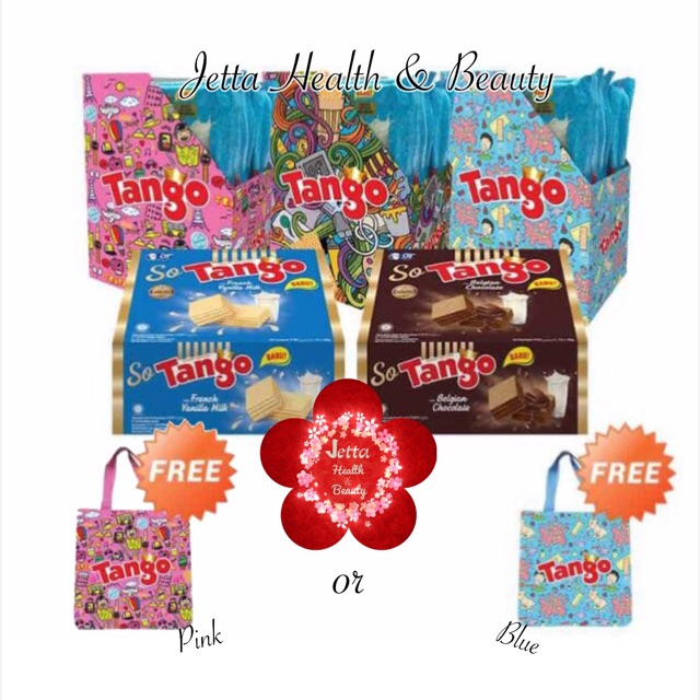 Paket 3 Tango Long Wafer Bubblegum + 2 So Tango FREE TOTEBAG