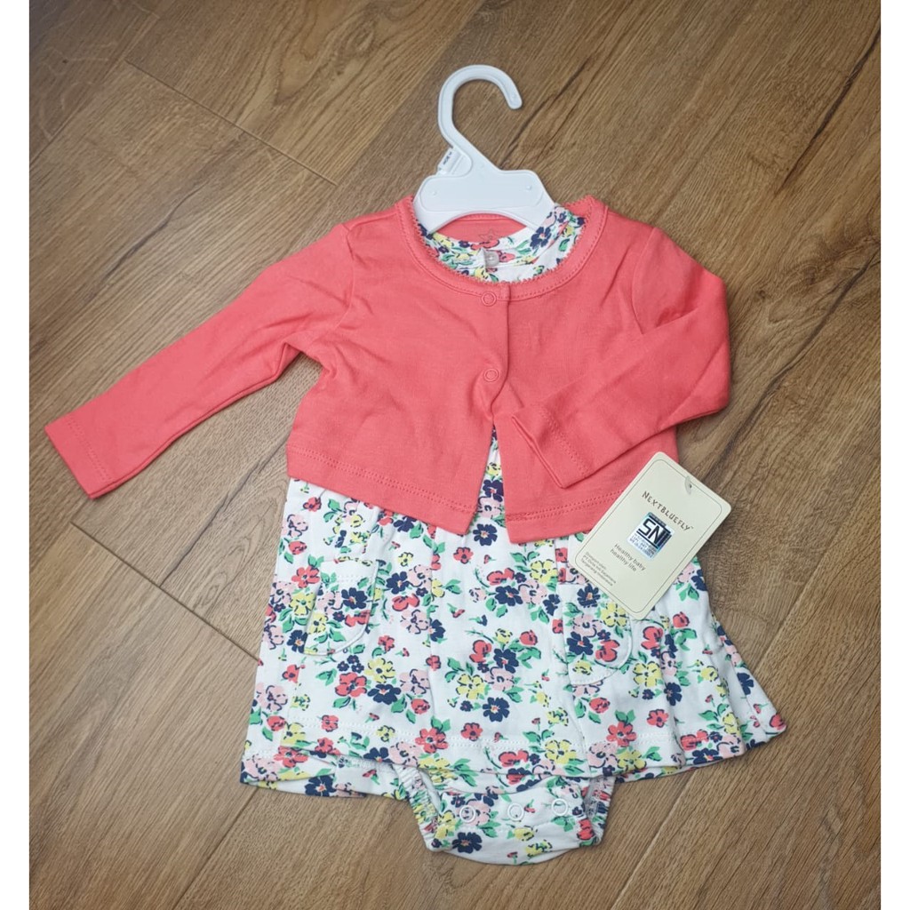 Dress Cardigan Bayi Flower BLUE NEXT FLY