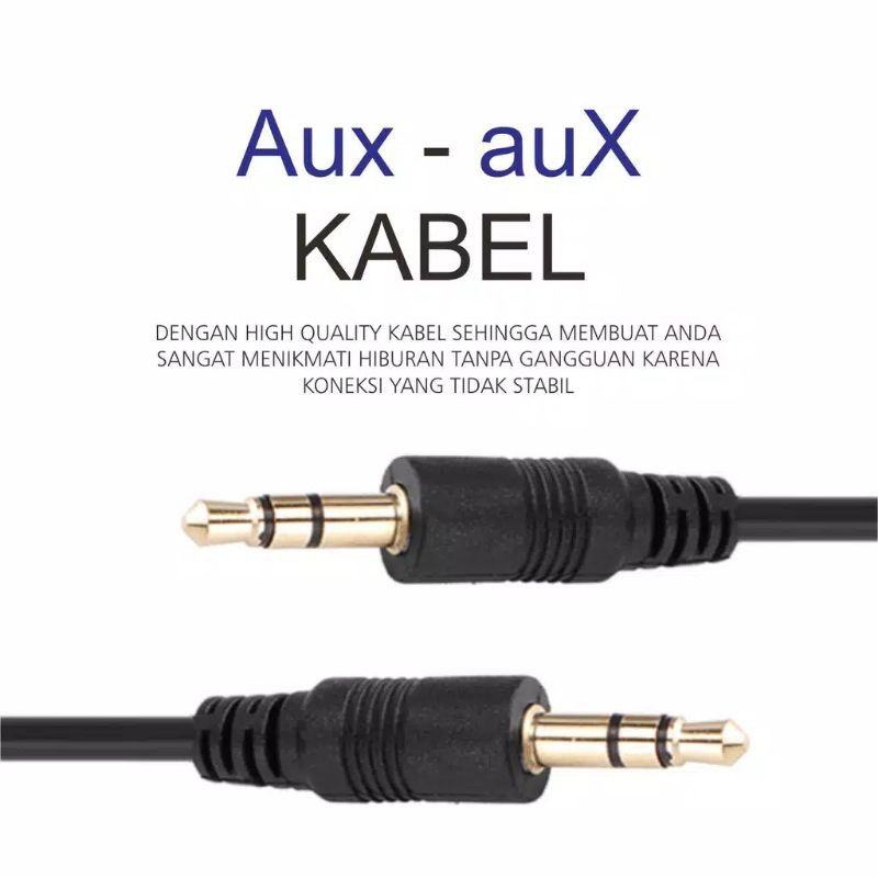 Kabel AUX 3.5mm to 3.5 mm Male to Male Jack Untuk Audio Mobil,MP3,Speaker Panjang 1,5M