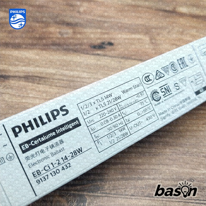 PHILIPS EBCi 1-2 14-28W 220-240V - Ballast Elektronik TL5 14 / 21 / 28 pengganti EBC