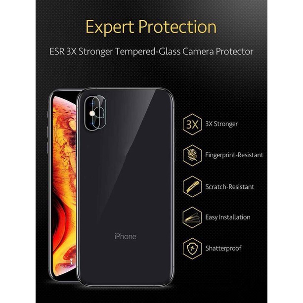 2pcs / Lot Tempered Glass Pelindung Lensa Kamera Belakang Iphone 6 6s 7 8 Plus X Xs Max Xr