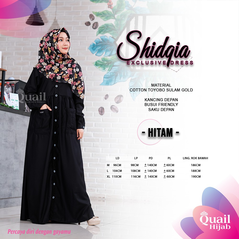 GAMIS SHIDQIA QUAIL | HIJAB INSTAN - ORIGINAL QUAIL