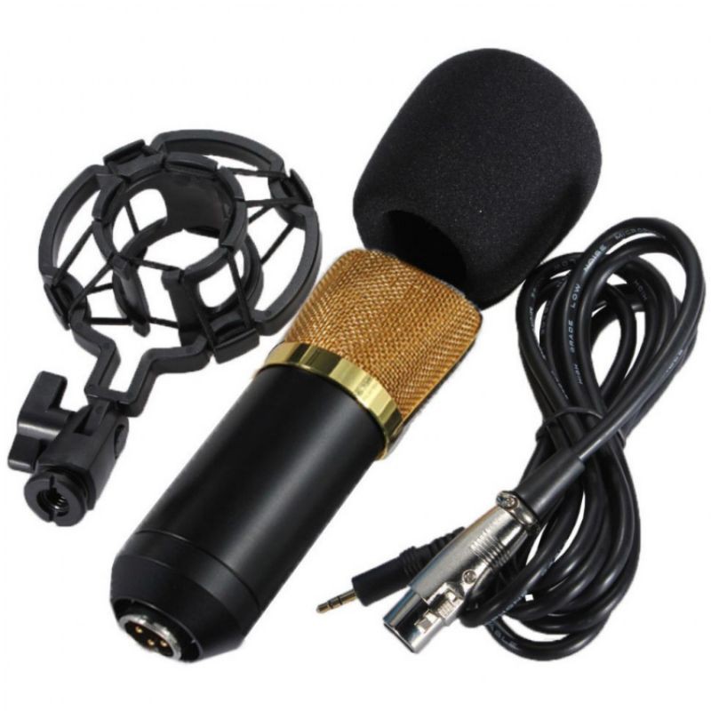 Paket Smule Mic BM700 Stand Arm NB35 Pop Filter Mikrofon Kondenser