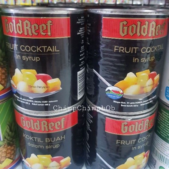 

GOLDREEF FRUIT COCKTAIL IN SYIRUP/BUAH KALENG GOLDREEF 822 GR/CAN