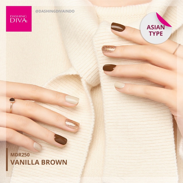 Dashing Diva Magic Press Mdr250 Vanilla Brown Shopee Indonesia