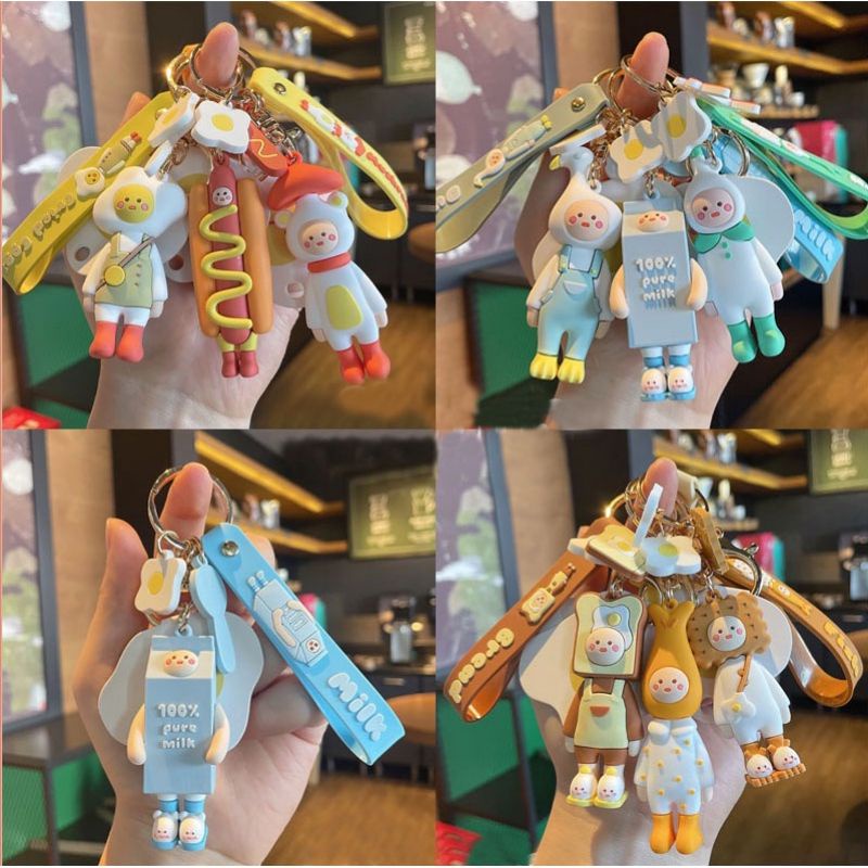 GANTUNGAN KUNCI MINION/HEWAN/MAKANAN / GANTUNGAN DESPICABLE ME TANPA STRAP