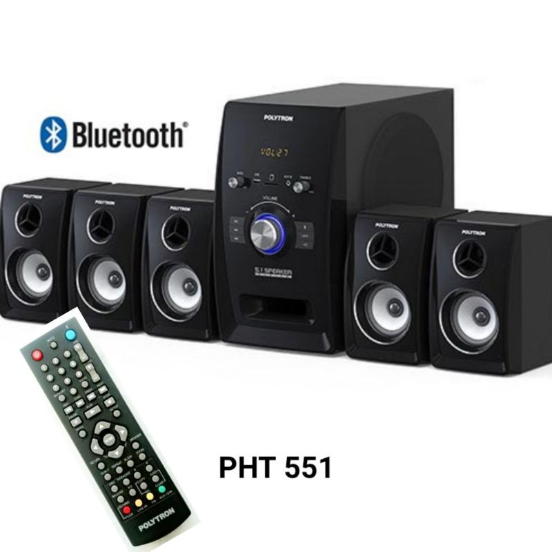 Remote Home Theatre Polytron PHT 551 Speaker Original Asli 100%