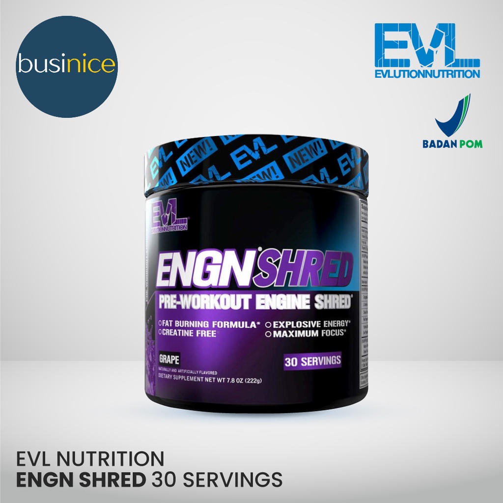 EVL ENGN Shred Pre Workout Engine Shred 30 Serving Fat Burner