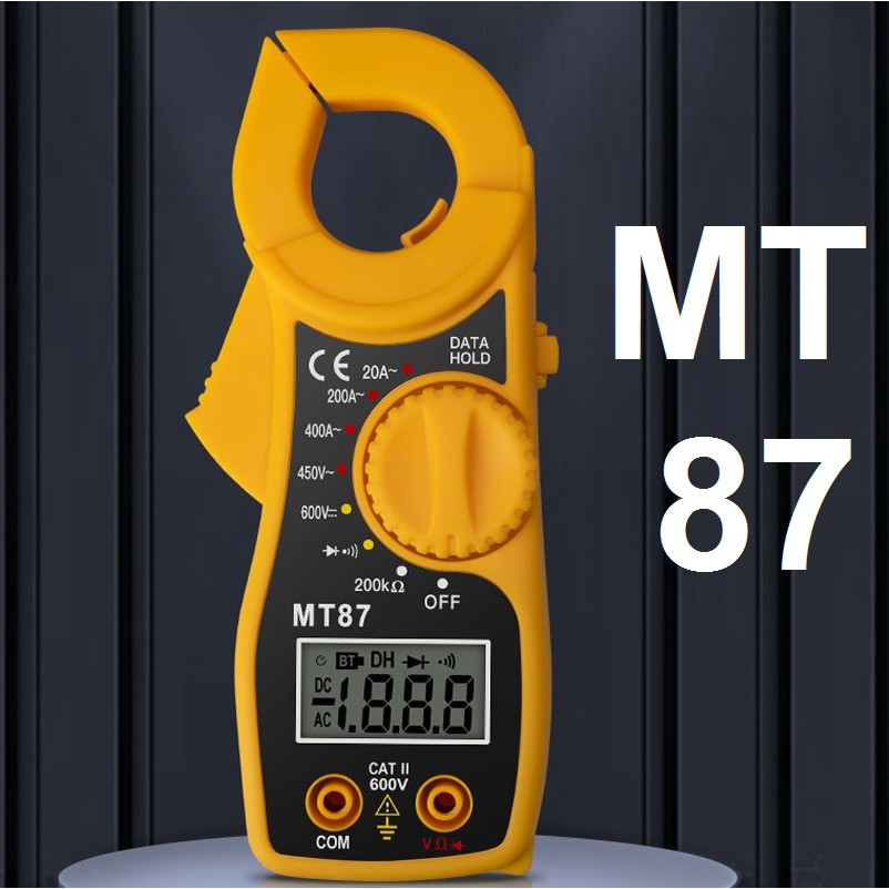 Digital Clamp Meter MT87 Tang Ampere Multimeter MT-87 Kabel Tester Ukur Arus Tegangan Listrik AC DC