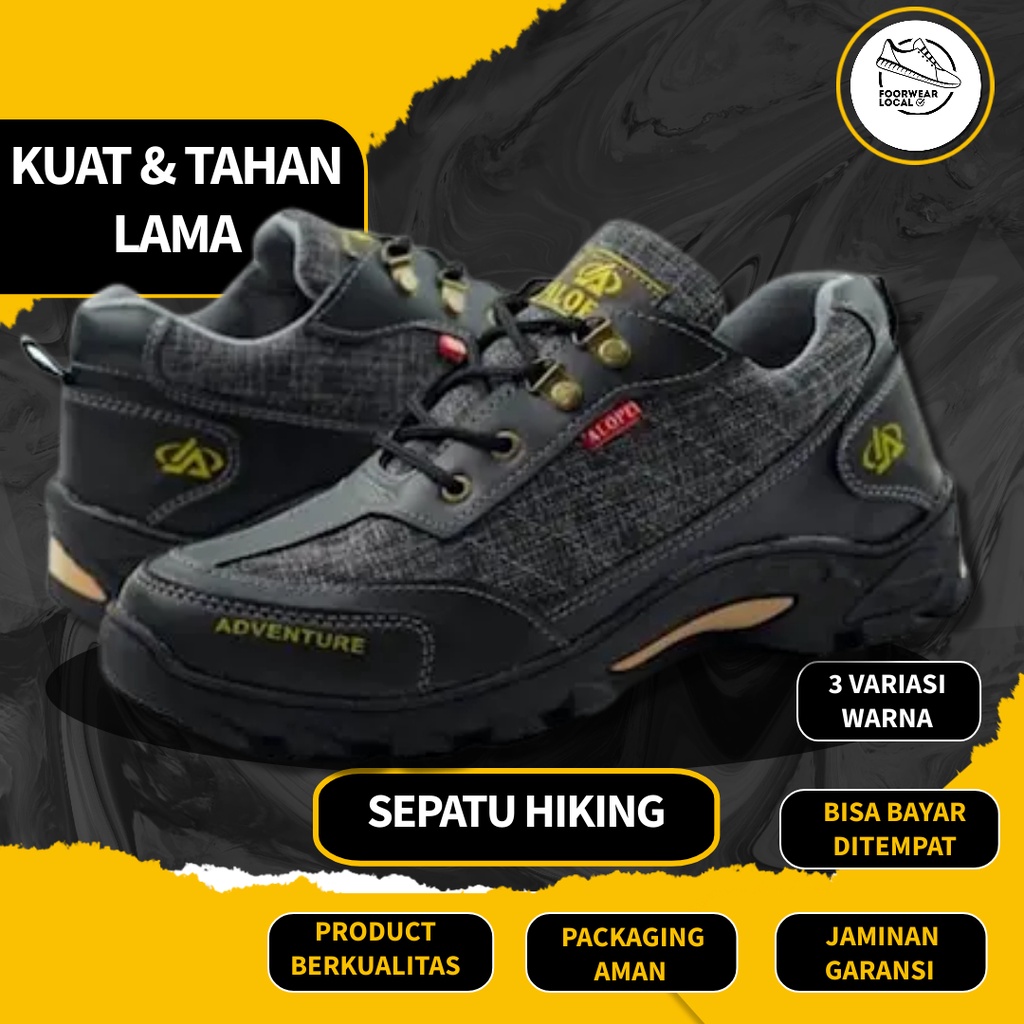 sepatu gunung pria sepatu hiking pria wanita waterproof sepatu tracking outdoor touring safety pria 