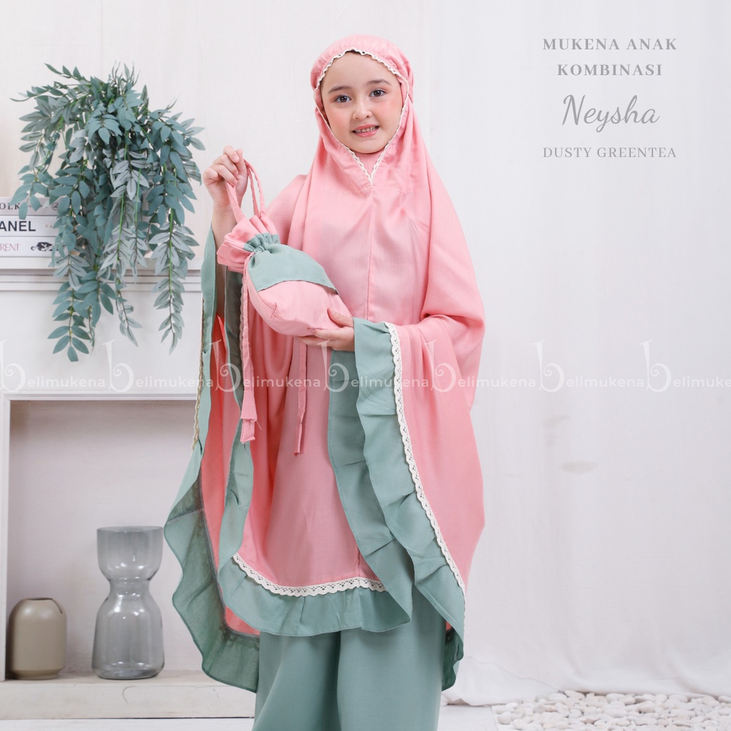 Mukena Anak Tanggung Kombinasi Rayon Neysha