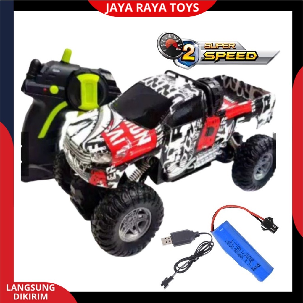 RC Car jungle Rock4 crawler | Mobil Remote control  Pickup Baterai Cas Speed New | Mainan Anak Laki