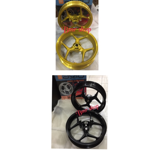 Velg racing nmax merk axio 3V 3.00/3.50 ring14 depan sudah ada dudukan double disc velag nmax axio