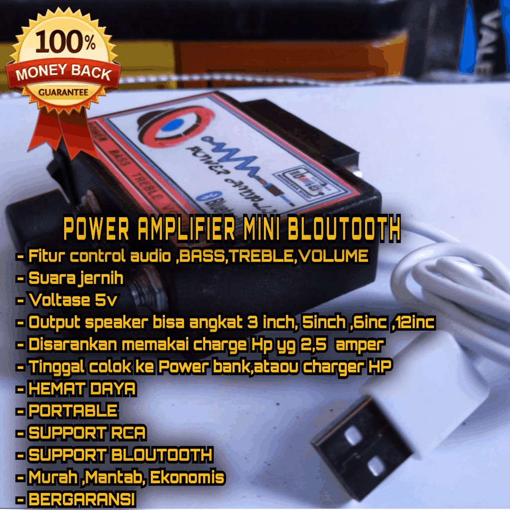 Ampli Mini Power Bluetooth Bergaransi
