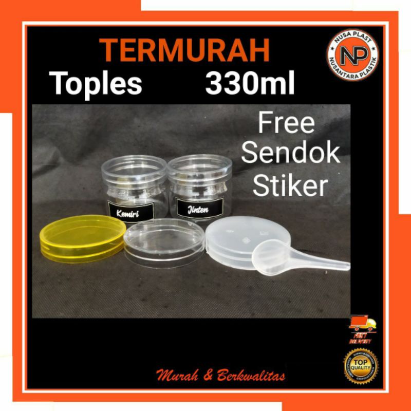 Toples Tempat Penyimpanan Dapur Toples Tepung Toples Bumbu Toples Snack Camilan Toples Plastik