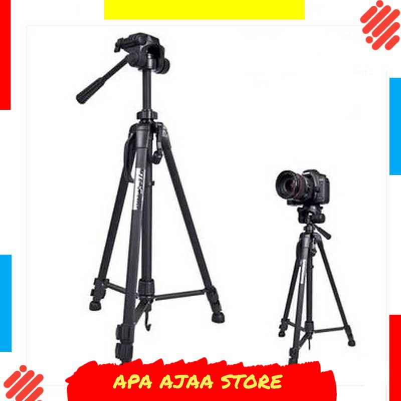 Best Seller ! Weifeng Portable Lightweight Tripod Stand Max Height 1.58m - WT-3540